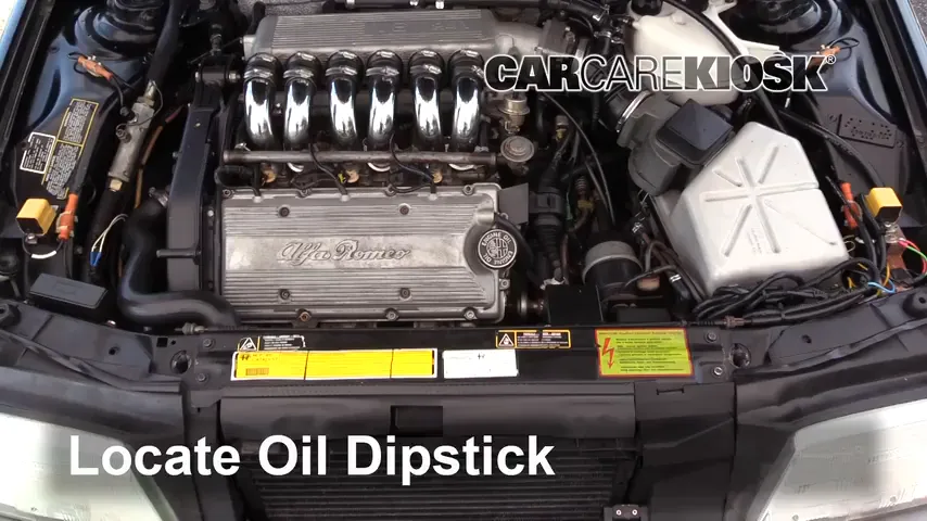 1995 Alfa Romeo 164 Quadrifoglio 3.0L V6 Oil Check Oil Level